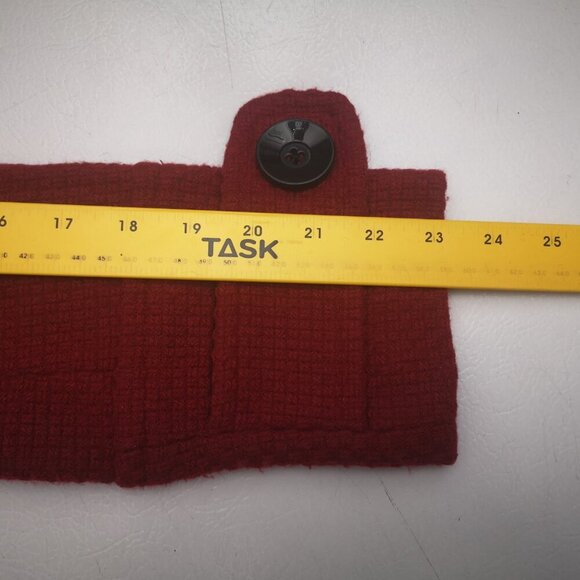 RW&CO. Ladies Size XS Red Lined Button Front Removable Hood Jacket - Picture 10 of 11